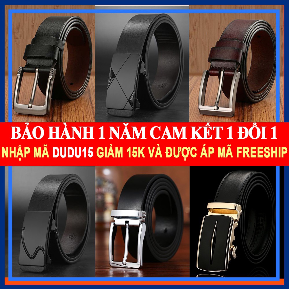 Dây lưng da nam cao cấp Bảo hành Cam kết 1 đổi, Thắt lưng nam da xịn cao cấp Dây Nịt cao cấp